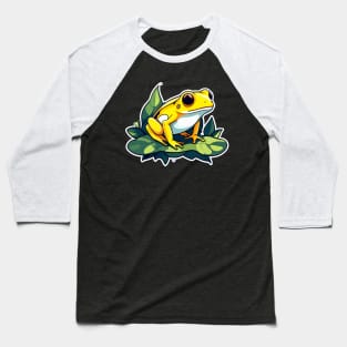 Golden Poison Frog Illustration Baseball T-Shirt